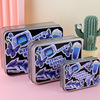 Storage box, retro tin box, table storage system, set, wholesale, 3 pieces