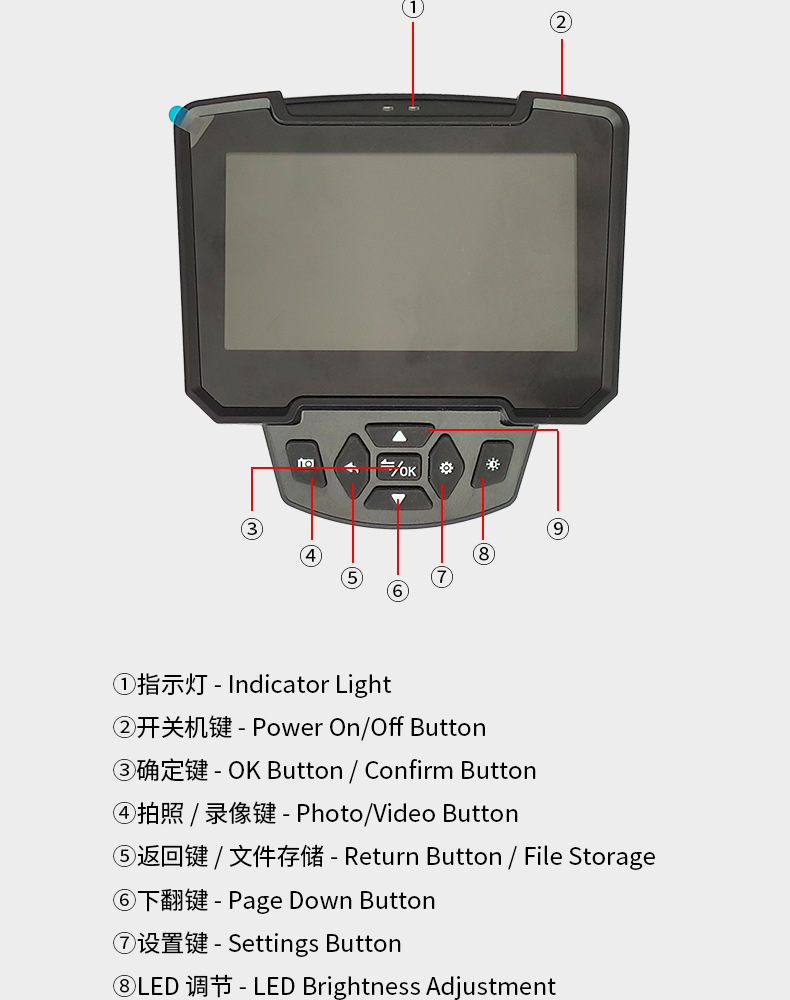 Dual-camera dual-recording visual car air conditioning cleaning gun tool equipment for engine evaporator cleaning without disassembly