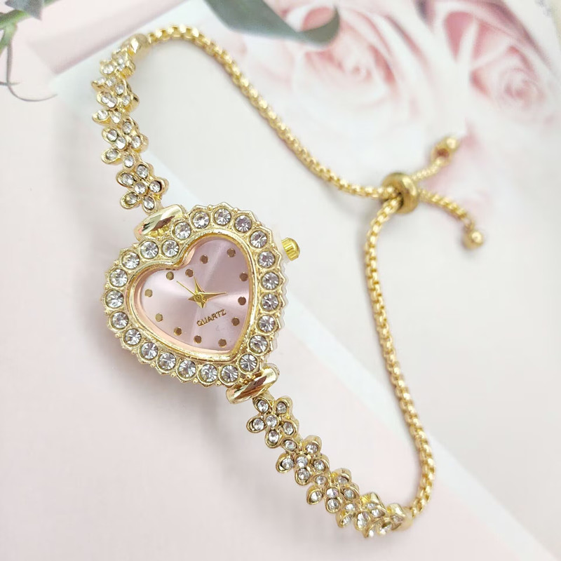 40g Weight Ordinary Glass Mirror Material Alloy Strap Material Watch Classification Pointer Display Type Buckle Buckle Style Heart-Shaped Dial Shape Holiday, Banquet, Selfie Occasion Quartz Movement Heart Shape Pattern Women's Gender Elegant, Lady Style Elegant Lady Heart Shape Buckle Quartz Watch Women's Watches 1