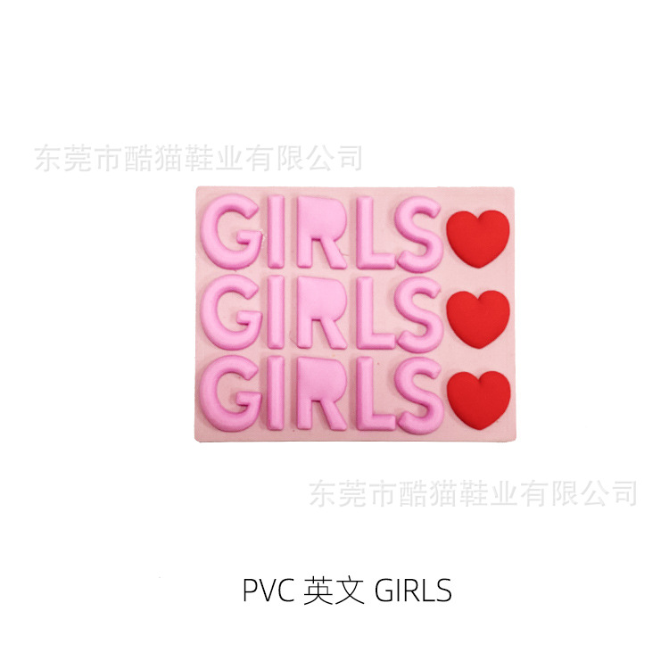 Nuevo agujero zapatos decorativos hebilla accesorios agujero zapatos flor zapato hebilla PVC dibujos animados jardín zapatos superior accesorios inglés