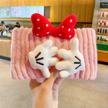 儿童秋冬季针织发带2025新款女童毛绒护耳小女孩洗脸可爱碎发带