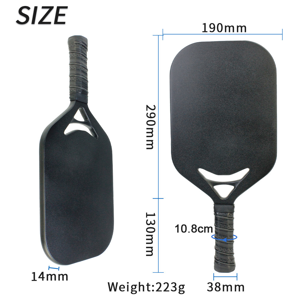 Factory Direct Sales Hot-Pressed Integrated Carbon Fiber Pickleball Racket, Ultra-Light and Durable, Wholesale Supply, New Model