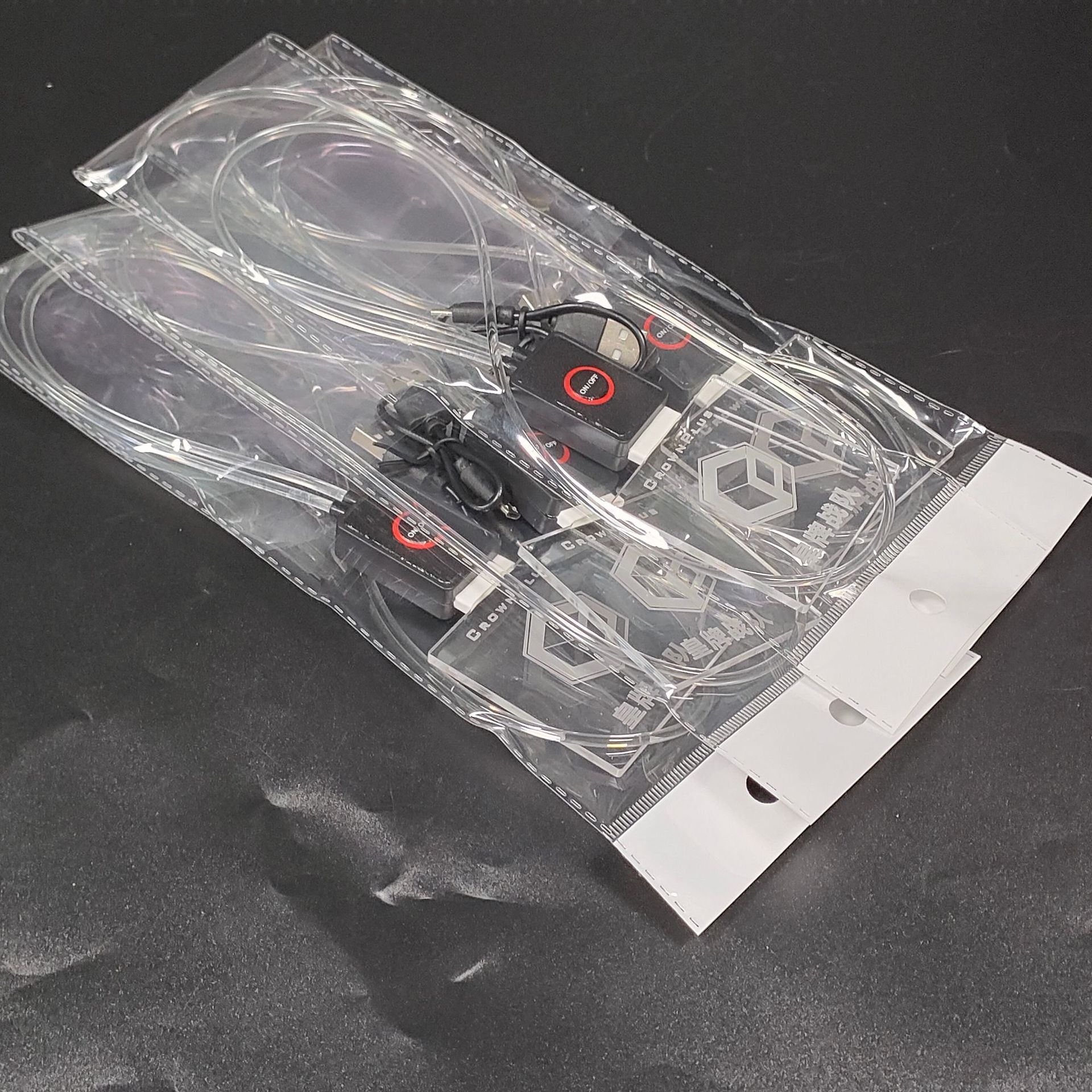 USB充电亚克力发光工作牌 LED夜光挂牌 酒吧KTV发光挂绳 可定logo