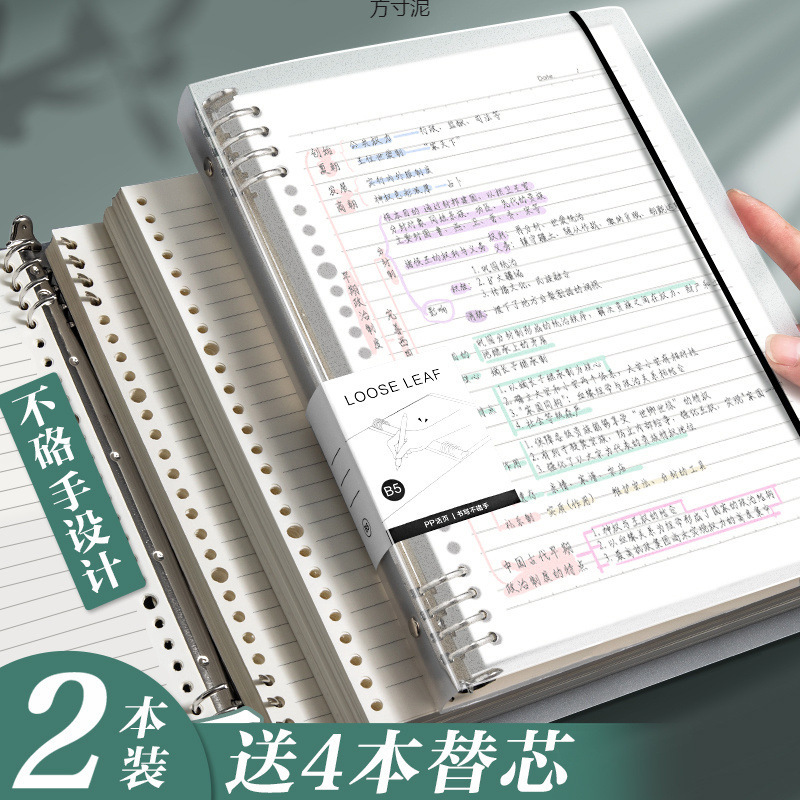 B5노트 일기장 학생생활페이지 분리형 A4 심플 비즈니스 사무용품 회의 업무 기록