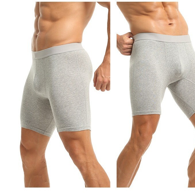 Breathable and Comfortable Men's Boxer Briefs Pure Cotton Stretch Large Size Underwear