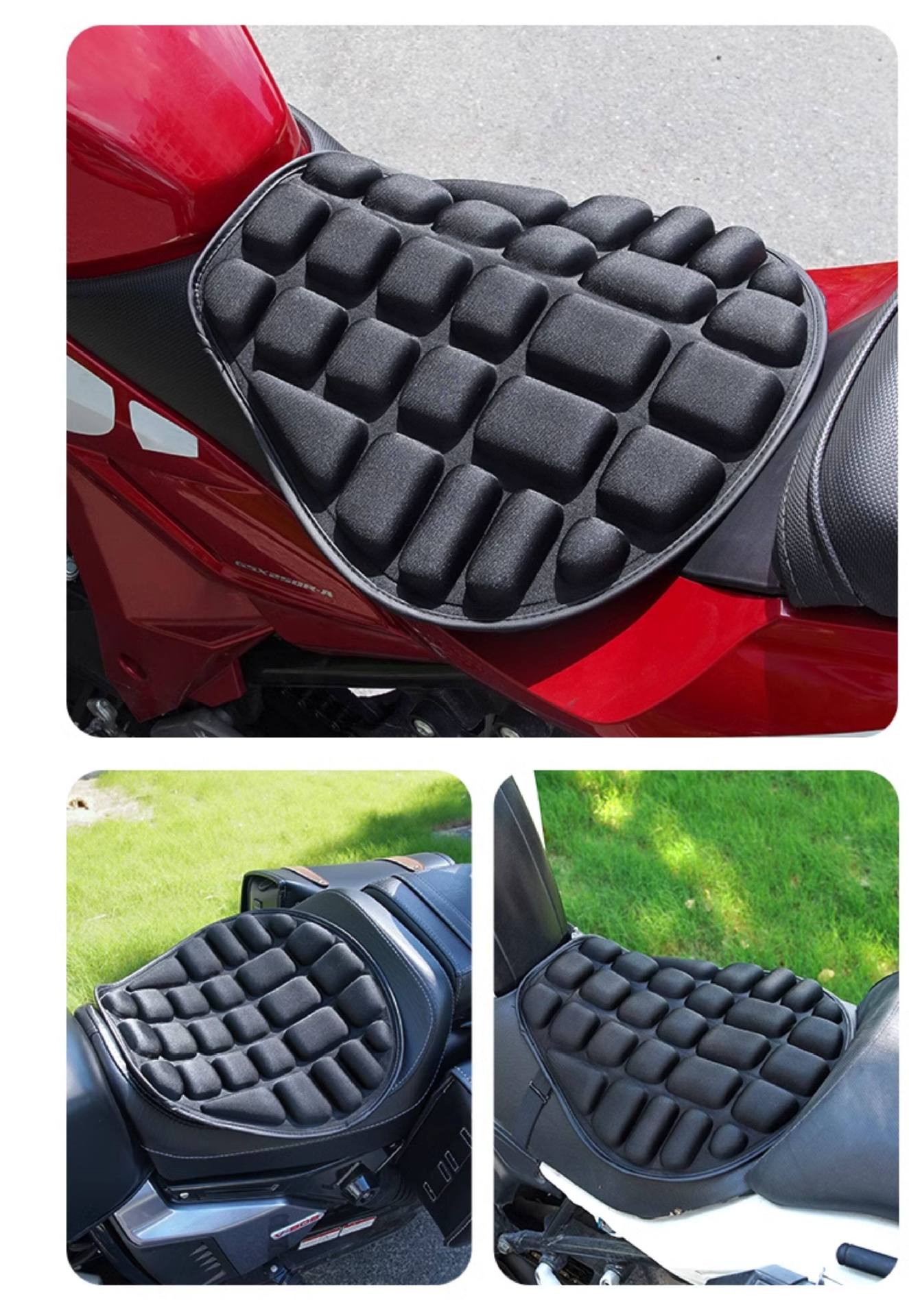 Motorcycle Seat Cushion Cover, Motorcycle Cover, Heat Insulation Pad, Scooter Shock-Absorbing Heat Insulation Pad, Waterproof, Sun-Proof, Thickened Seat Cushion Cover