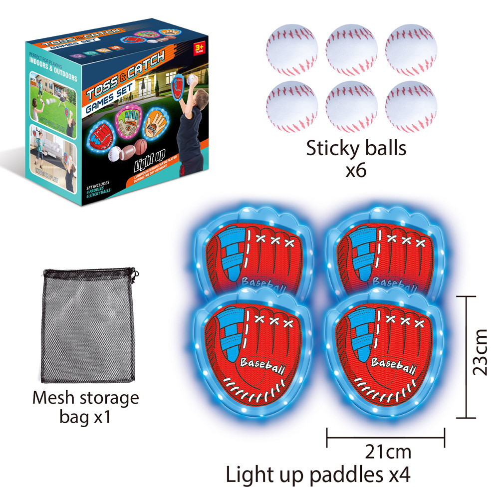 Balón luminoso de lanzamiento transfronterizo indoor al aire libre baloncesto rugby softbol entrenamiento deportivo interactivo juego de juguetes para niños
