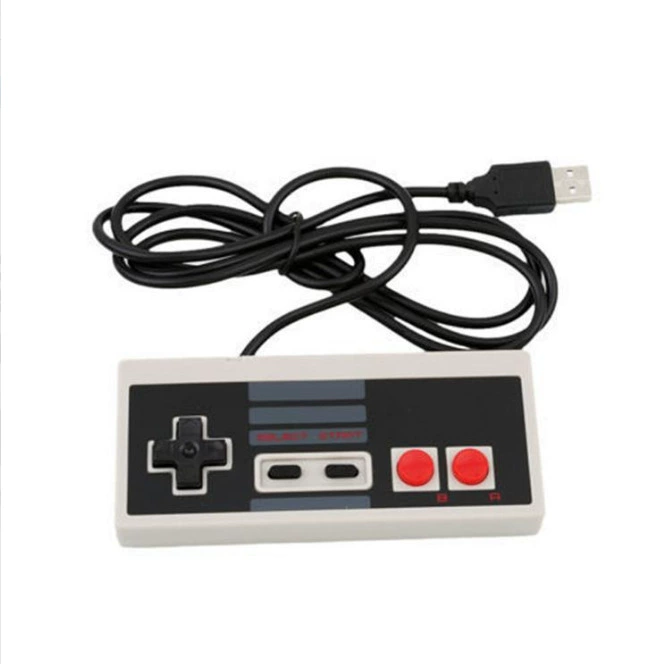 Классическая версия контроллера игры Nes Красная и белая проводная игровая приставка контроллер WII компьютер ПК контроллер оптом