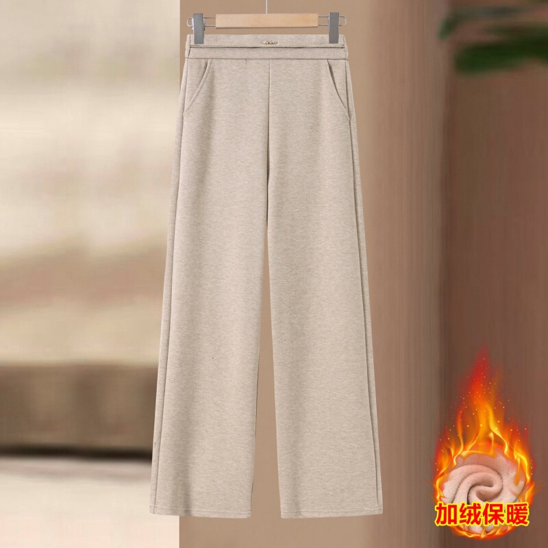 Women's Pants for Middle-Aged Mothers, Autumn Casual Straight-Leg Pants, 2025 New Style, Middle-Aged and Elderly Women, Autumn and Winter, Plus-Size Versatile Long Pants