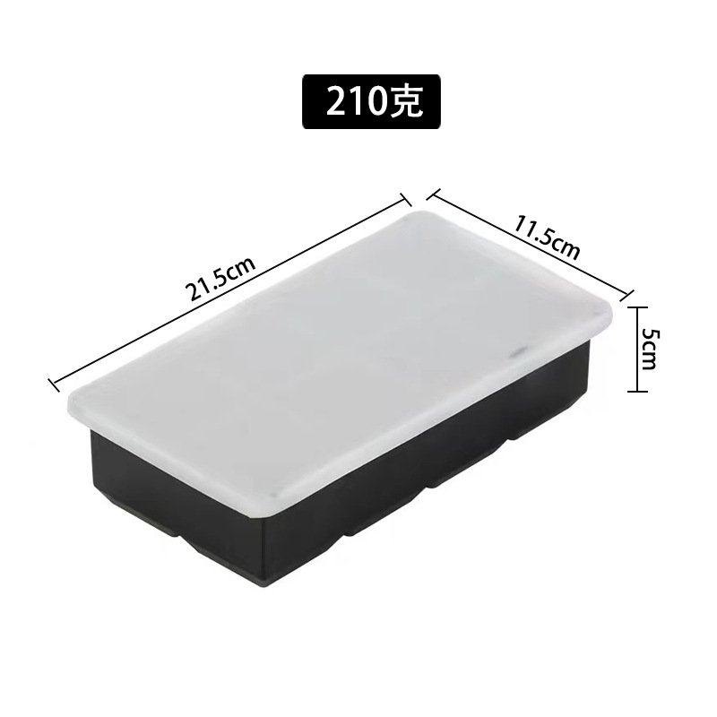 Venta caliente de Amazon 6 moldes de cubitos de hielo de silicona grandes, fáciles de desmoldar, películas de hockey sobre hielo congeladas rápidamente, moldes de fabricación de hielo