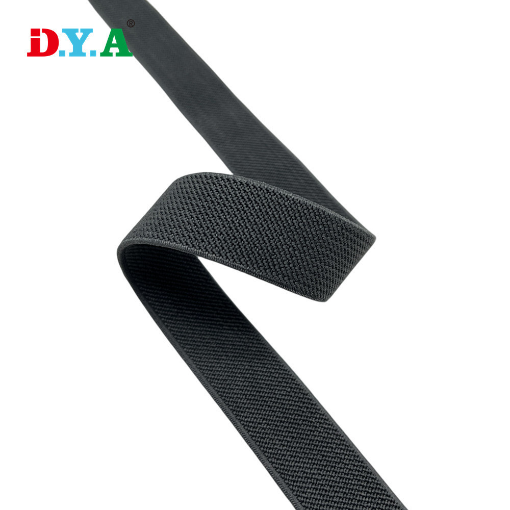 双面斜纹松紧带黑色斜纹涤纶松紧带双面加厚涤纶松紧带弹力松紧带
