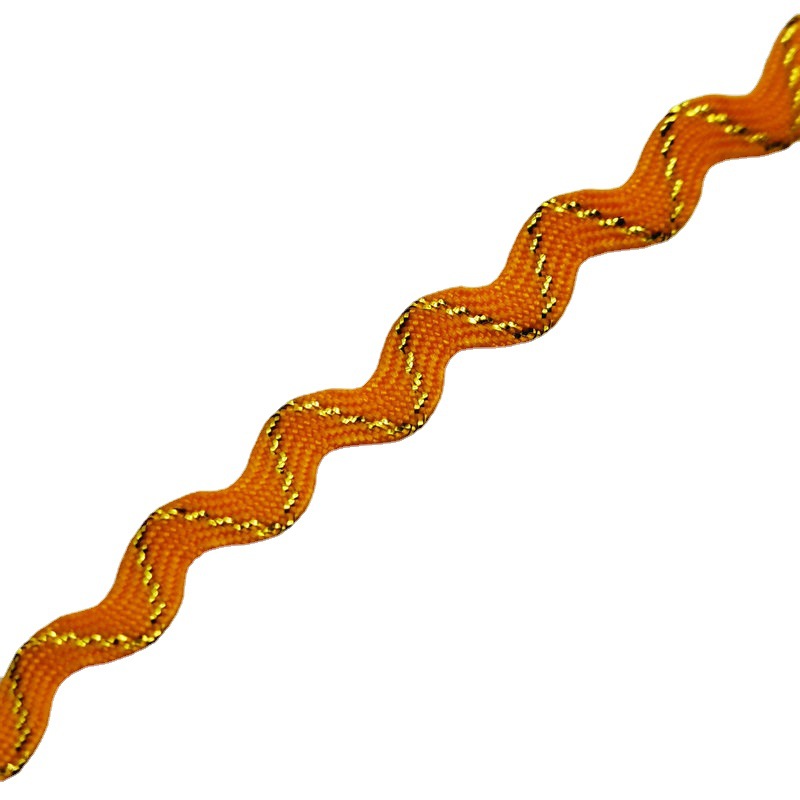 Poliéster borde curvo onda encaje cinta ropa cortina accesorios de encaje cinturón decorativo hecho a mano diyS encaje cinta