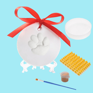 Cat dog claw inkpad pet birthday gift footpad pet hand foot inkpad commemorative supplies suit wholesale
