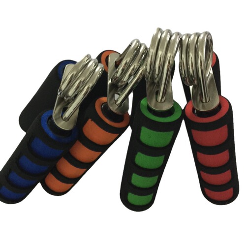 Anti-mouse hand A type 4.5mm chrome-plated grip exerciser fingerprint double-color cotton cover home fitness equipment