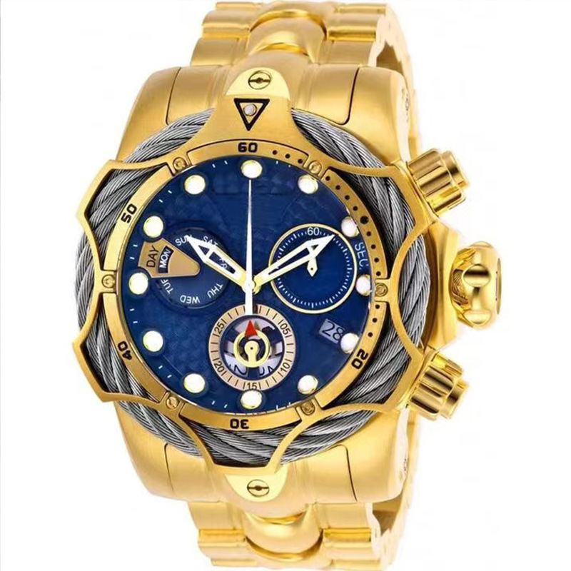 A generation of steel wire rope cross-border watch European alloy quartz watch men's waterproof watch non-mechanical watch