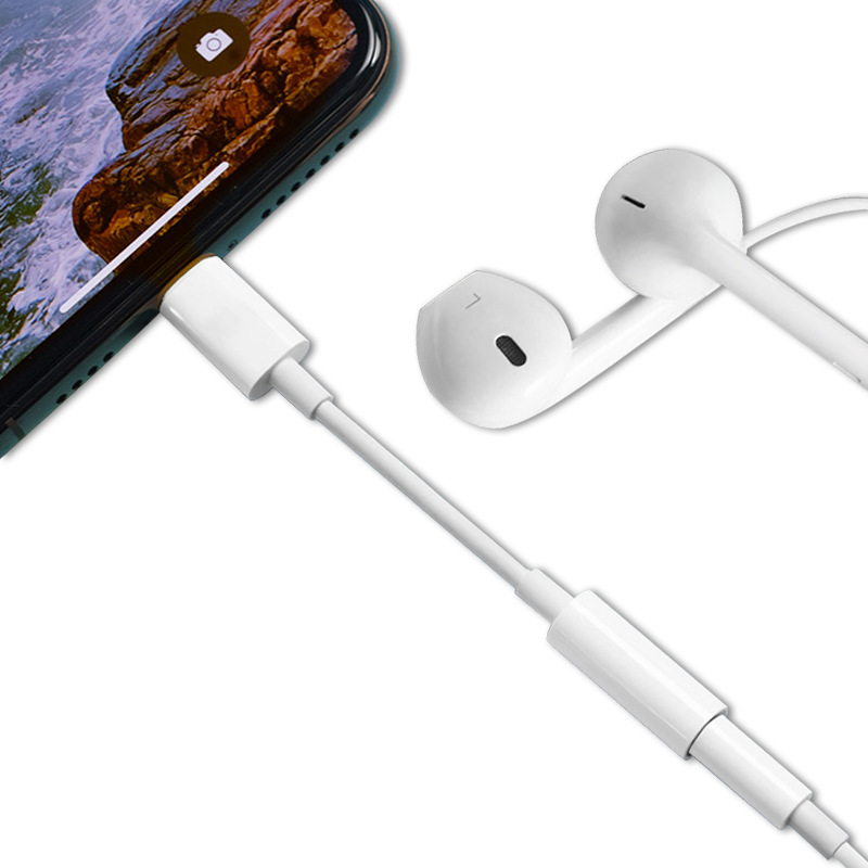 Adecuado para Apple adaptador de auriculares de carga escuchando música dos en uno Lightning a 3,5 cable adaptador de audio