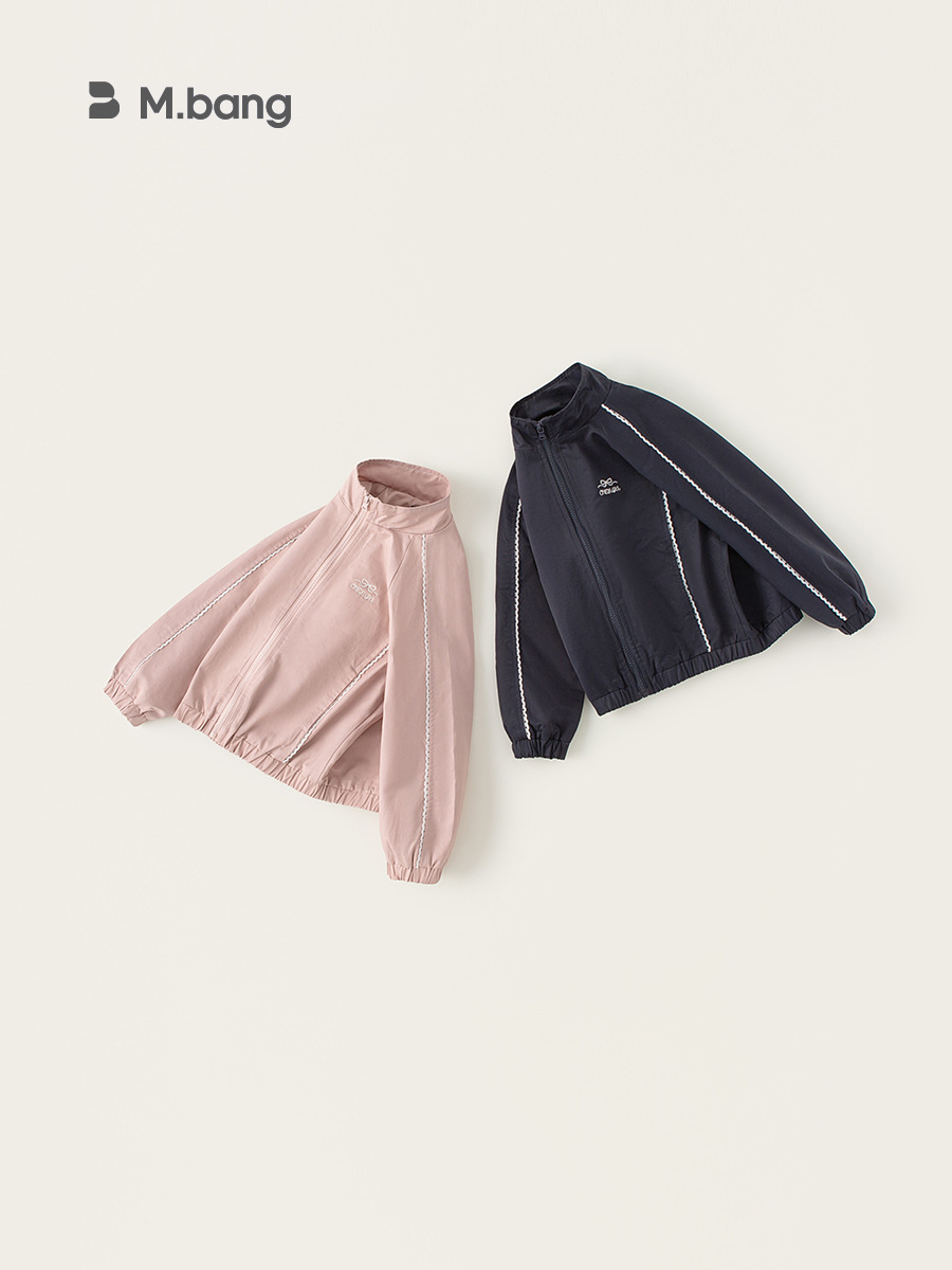 Youbao ropa para niños chaquetas para niñas 2025 nuevos productos de primavera moda para niños chaquetas de todo fósforo tops casuales para niños de mediana edad