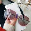 Sunglasses, internet celebrity, gradient, Korean style, fitted