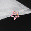 Color wave dot -drop glue dopamine cute pentagram hair clip sweet girl side bangs crushing metal clip