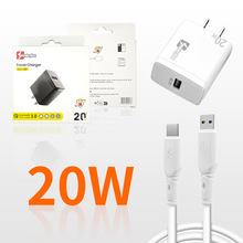 热卖美国20w Pd USB充电器带C型电缆充电快速便携式充电器手机