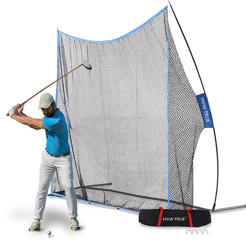 7x7 golf net, indoor and outdoor swing practice hitting net cage, portable foldable golf practice net