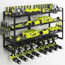 重型电动工具储物架车库工具收纳器带螺丝刀支架钳子支架锤子支架