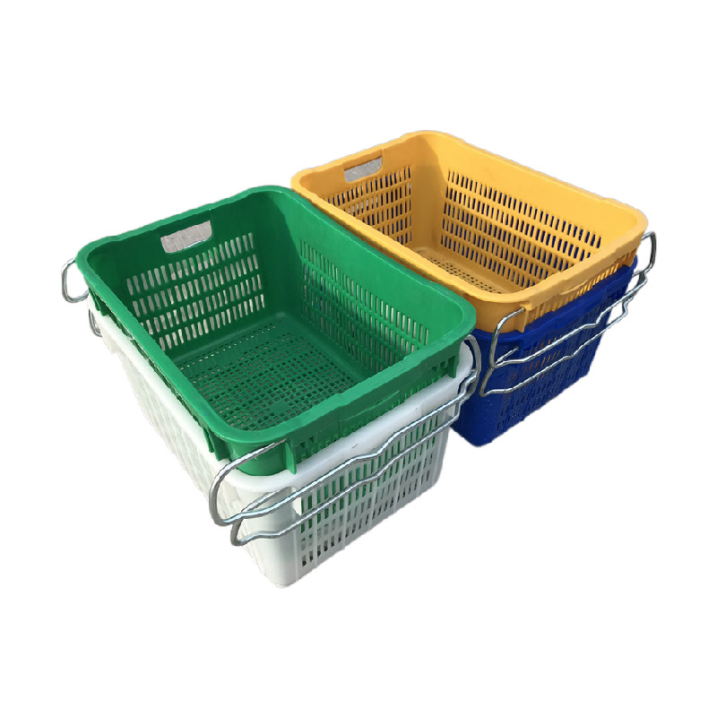 厂家现货浙江宁波杭州白色水果箩 食品超市生鲜配送箩