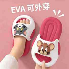 EVA猫和老鼠儿童拖鞋女童公主风防滑透气不臭脚软底宝宝外穿凉鞋