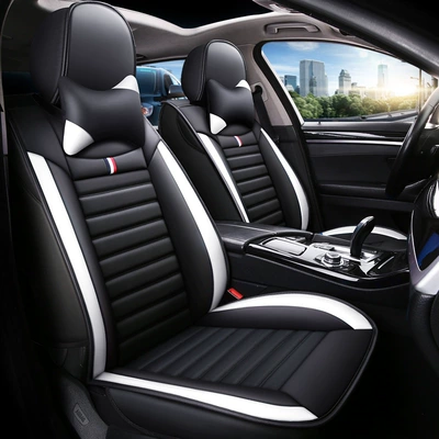 Car Seat Cover, Seat cushion, seat cover - black-and-white-comfort-version