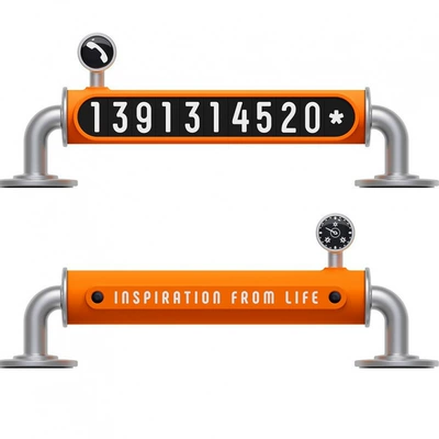 Card Truck Temporary Parking Plate — Nömrəli dayanma kartı