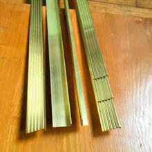 厂家直销楼梯防滑条水磨铜条 楼梯墙角护角铜条 加厚7字型铜条楼