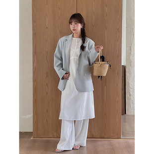 [Song Ming] High-end sense loose suit jacket women's 2025 spring new Korean commuter suit W736B