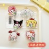 Fortune Sanrio Kuromapgang Dog Sealing INS Girl Multifunctional Cartoon Cartoon Pile High Beauty PP Folder