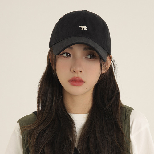 The cheekbones are gone ~ Widened brim cap, cap, female summer new all-matching deep-top, face-showing, young men's trendy baseball cap