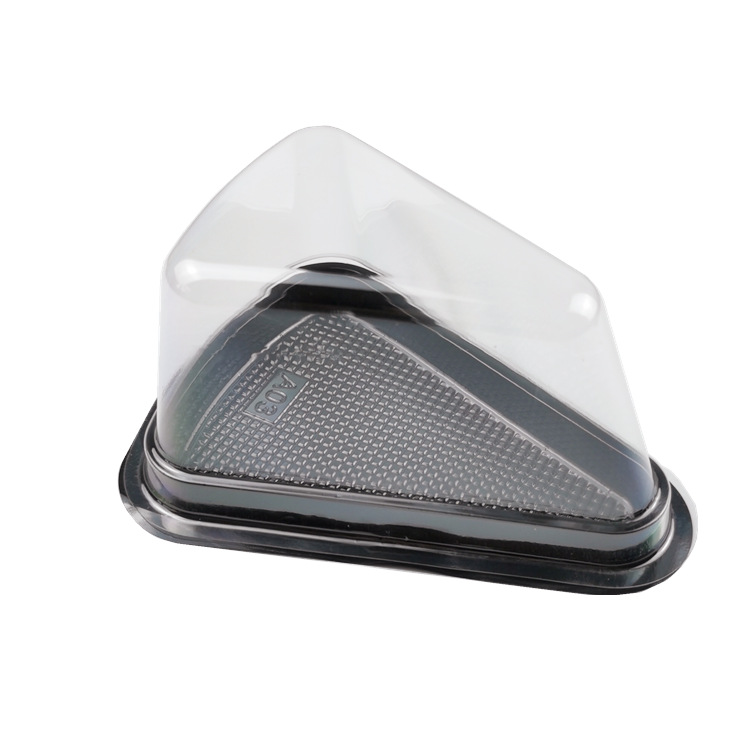 Caja de pastel de triángulo 6 pulgadas 8 pulgadas mousse caja de corte de múltiples capas A03 caja de embalaje para hornear desechable