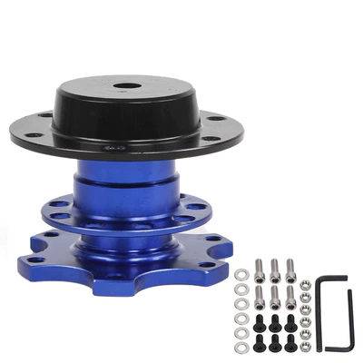 Cross-border formula quick release steering wheel modification quick release device steering wheel increased adapter racing drift (Steering wheel) - blue