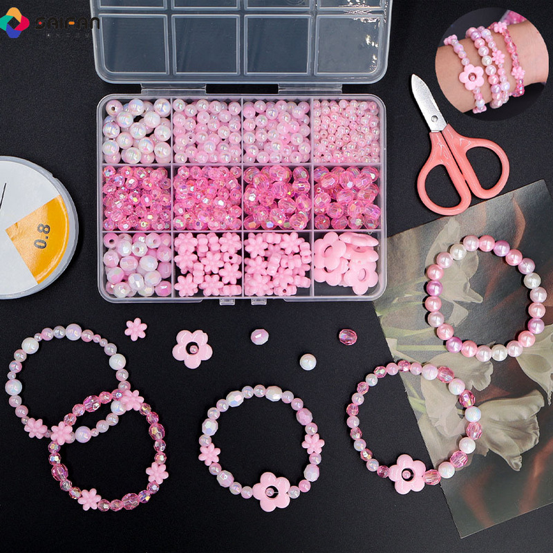 クロスボーダー ルースビーズ レジン製ジュエリーアクセサリー 手作りビーズ材料セット DIYブレスレット 手作りビーズアクセサリー ビーズ|undefined