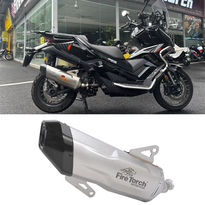 exhaust pipe tail section 26-27 | Exhaust pipe - style-four-titanium-colored-carbon-tip
