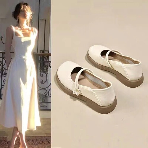 Mary Jane small leather shoes Spring and Summer single shoes 2026 new two-way loafers gentle breeze casual shoes comfortable