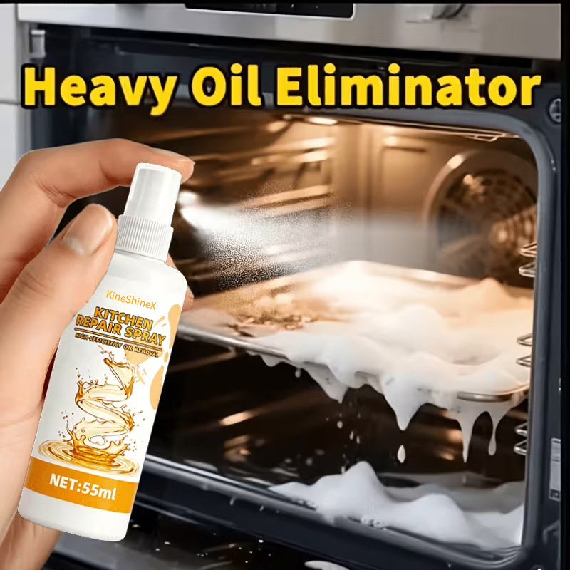 Kineshinex Kitchen Surface Renovation Spray Quickly Breaks down Grease and Cooking Residues, Oil Stain Cleaner
