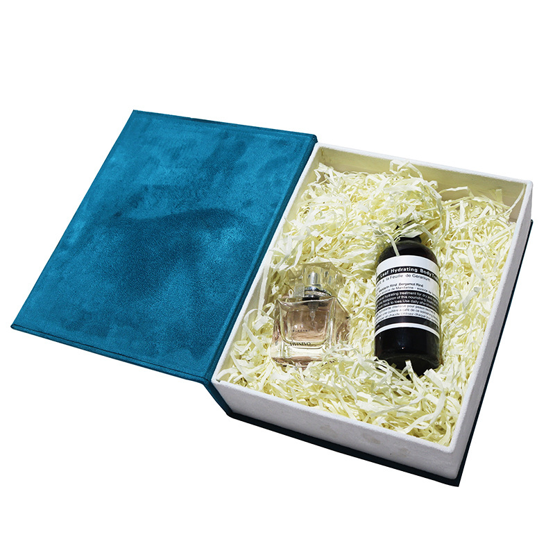 Caja de regalo en forma de libro de moda caja de regalo de Navidad caja de regalo cosmética de perfume de gamuza estilo ins image 3