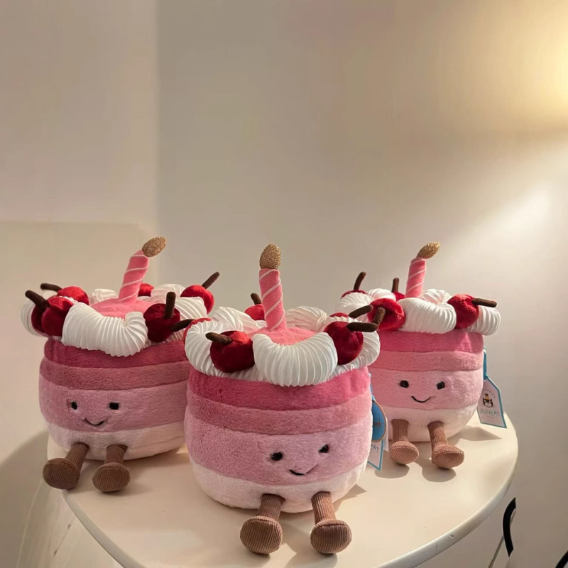 JC ストロベリーケーキ マカロン レインボーケーキ チェリーケーキ ぬいぐるみ デザート ギフト 人形 ムース|undefined