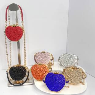 Rhinestone small square bag, hot diamond bag, apple bag, mini bag, cross-border trend, sanniu LH142 bag, mini bag