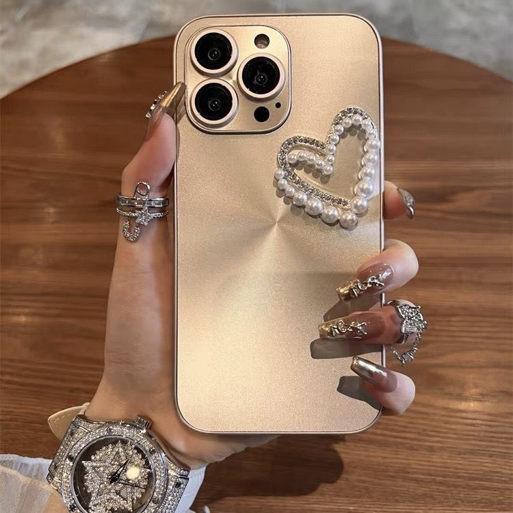 Aurora estéreo perla love iPhone16 Premium Sense 15ProMax Funda para teléfono móvil Apple 13 Hombres y mujeres 12