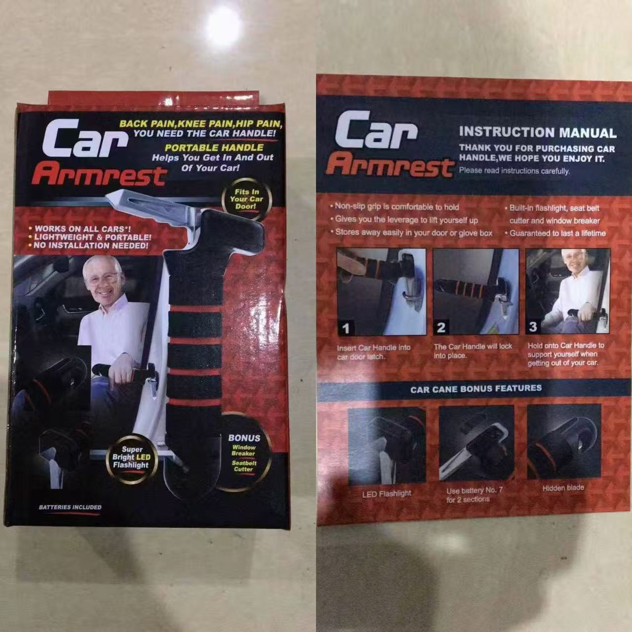Car Door Armrest Multifunctional Metal Hammer Escape Tool