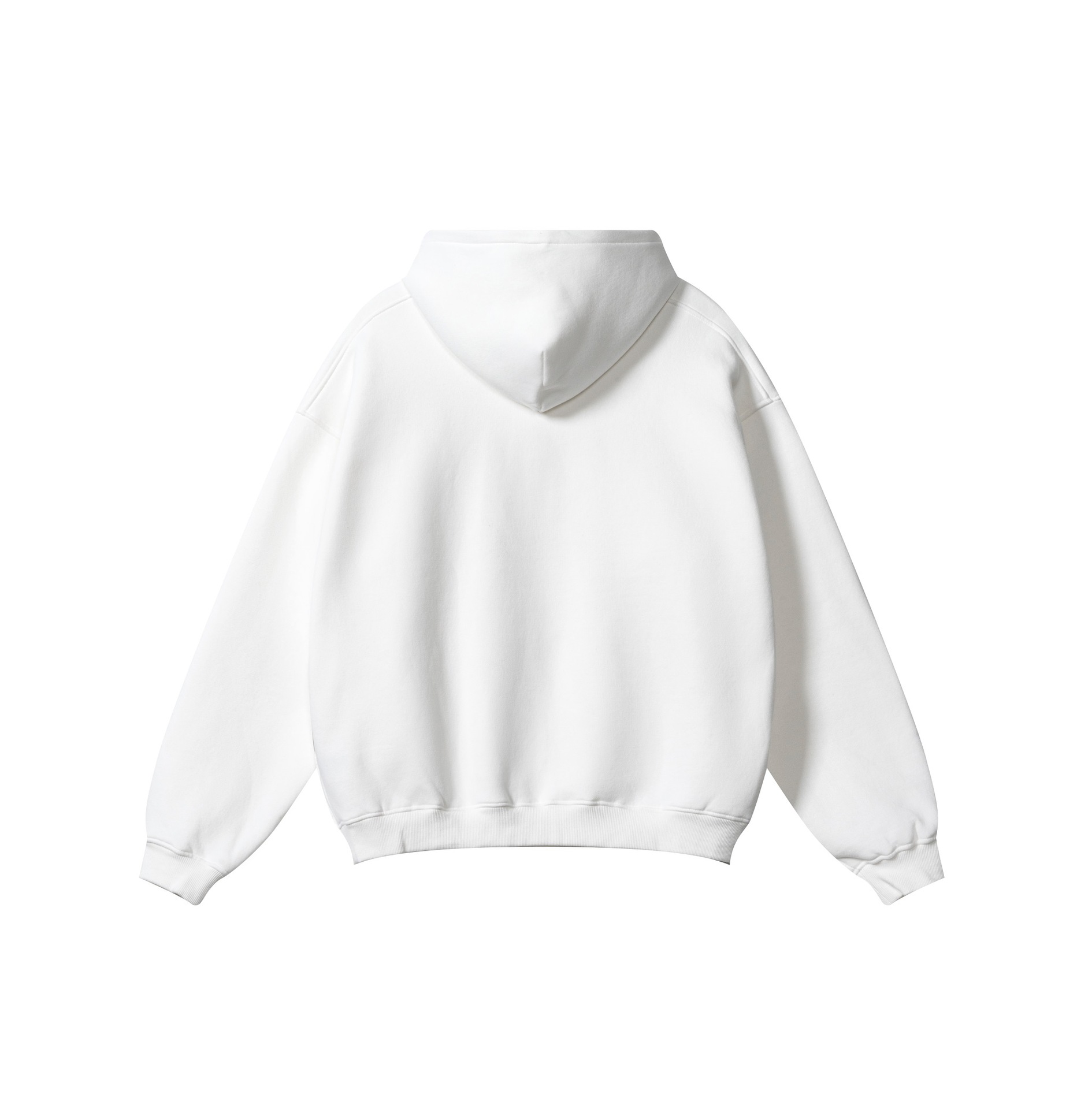 Vêtements pour hommes tendance de la rue, style décontracté de base, couleur unie, plus velours, tricot, casquette de sport, pull à capuche_voghion.com