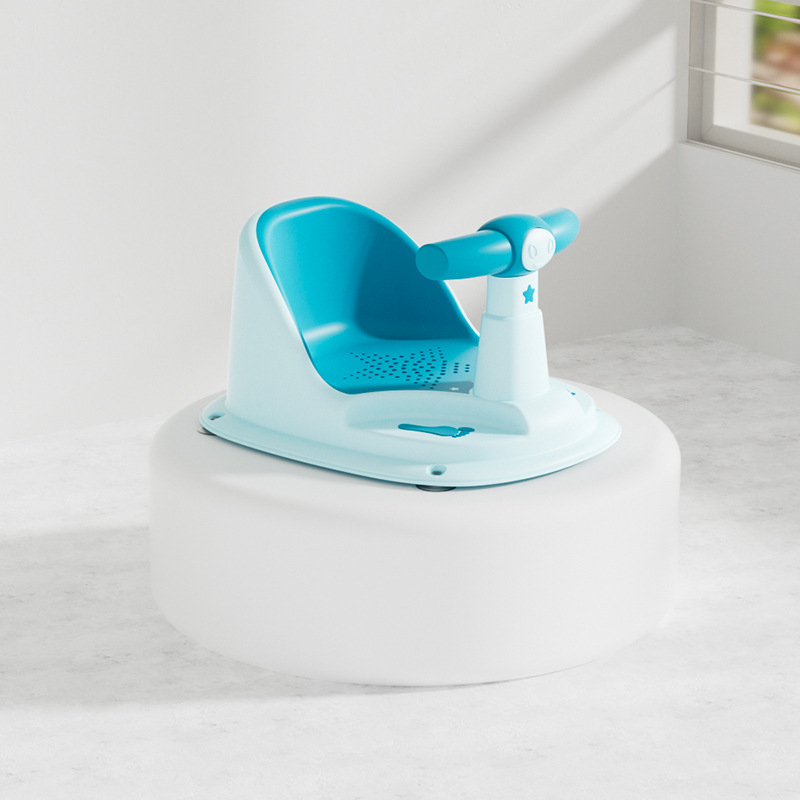 Asiento de baño para bebé, lavabo, tumbador, taburete para bebé, taburete para niños con ruedas, silla de respaldo para niños