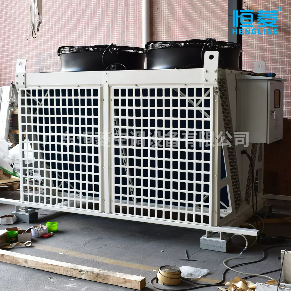 V型翅片散热器数据中心干冷器冷水液冷空冷器冷却器厂家设备加工