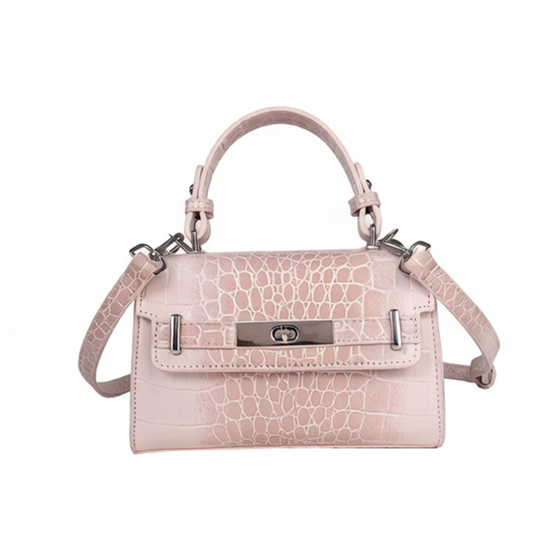 Cross-border 2026 primavera nuevo estilo coreano portátil cocodrilo Kylie bolso cuadrado sensación alta lujo ligero versátil mochila