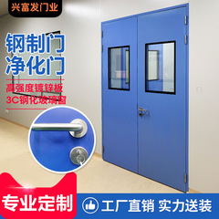 净化钢制门洁净门医院无尘车间密闭防火门厂房单开双开钢质门